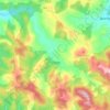 Trudelj topographic map, elevation, terrain