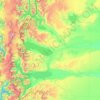 Lago Argentino topographic map, elevation, terrain