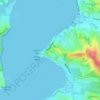 Eleebana topographic map, elevation, terrain