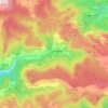 la Febró topographic map, elevation, terrain