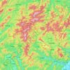 岳西县 topographic map, elevation, terrain