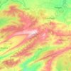 Daïra de Teniet El Abed topographic map, elevation, terrain