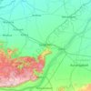 Rohtas topographic map, elevation, terrain