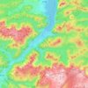 Ebensee topographic map, elevation, terrain