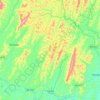 Ubatã topographic map, elevation, terrain