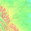 Glacier County topographic map, elevation, terrain