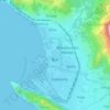 Bar topographic map, elevation, terrain