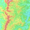 São Jorge de Oliveira topographic map, elevation, terrain