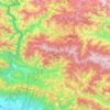 Dadeldhura topographic map, elevation, terrain