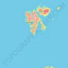 Svalbard et Jan Mayen topographic map, elevation, terrain