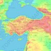 Turkey topographic map, elevation, terrain