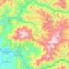 Sozoranga topographic map, elevation, terrain