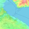 Partido de La Plata topographic map, elevation, terrain