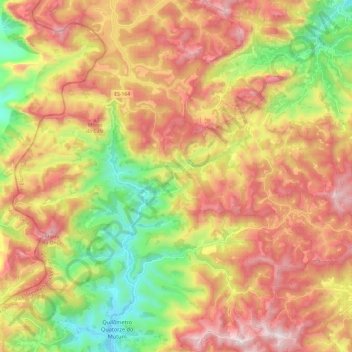 Alto Mutum Preto topographic map, elevation, terrain