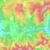 Montjay topographic map, elevation, terrain