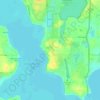 Okoboji topographic map, elevation, terrain