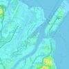 Pinkenba topographic map, elevation, terrain