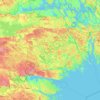 Södermanland County topographic map, elevation, terrain