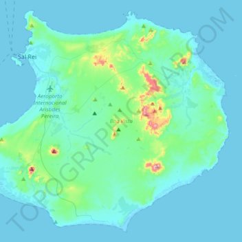 Boa Vista topographic map, elevation, terrain