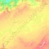 Chott Ech Chergui topographic map, elevation, terrain