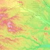 Aguarico topographic map, elevation, terrain