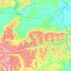 городское поселение Таксимо topographic map, elevation, terrain