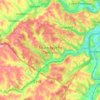 South Fayette Township topographic map, elevation, terrain
