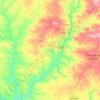 Calañas topographic map, elevation, terrain