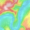 Minheim topographic map, elevation, terrain