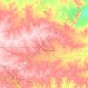 Gillespie County topographic map, elevation, terrain