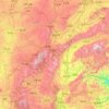 Xinzhou topographic map, elevation, terrain
