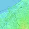 Zapote topographic map, elevation, terrain