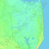 Partido de General Lavalle topographic map, elevation, terrain