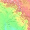 Iraqi Kurdistan Region topographic map, elevation, terrain