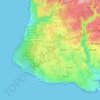 Cascais topographic map, elevation, terrain