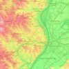 Saint Louis topographic map, elevation, terrain