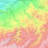 Кара-Суу району topographic map, elevation, terrain
