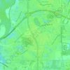 Hunters Creek topographic map, elevation, terrain
