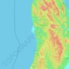 Холмский городской округ topographic map, elevation, terrain