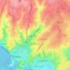 St Saviour topographic map, elevation, terrain
