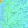 Região de Laranjeiras topographic map, elevation, terrain