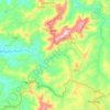 Muhanga topographic map, elevation, terrain