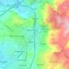 Shaw and Crompton topographic map, elevation, terrain