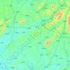 灵山县 topographic map, elevation, terrain