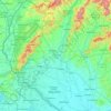 Region of Trnava topographic map, elevation, terrain