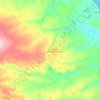 Pureza topographic map, elevation, terrain