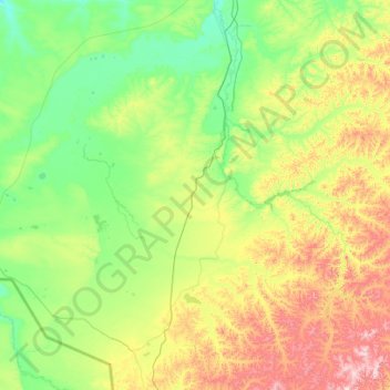锡尼河西苏木 topographic map, elevation, terrain