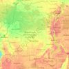 Democratic Republic of the Congo topographic map, elevation, terrain