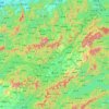 黄山市 topographic map, elevation, terrain