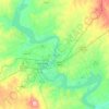 Lake Granbury topographic map, elevation, terrain